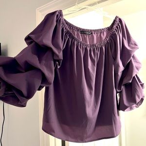 Light Purple Ruffle with ruffle sleeves